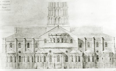 Basilica of St. Sernin, Toulouse by Eugene Emmanuel Viollet le Duc